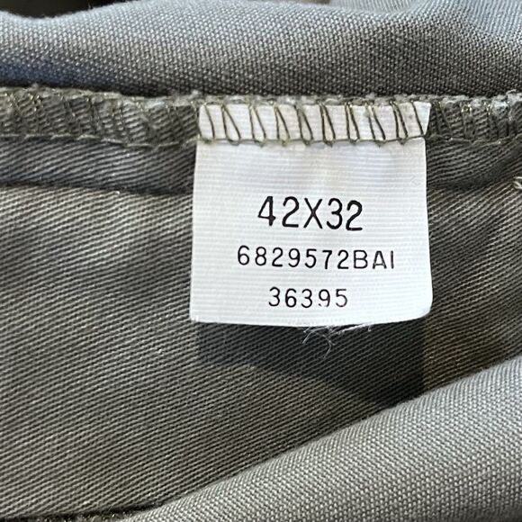 VTG Polo Ralph Lauren Pants Mens 42x32 Green Pant Pleated Cuffed Classic 90s - Picture 5 of 12